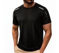Camiseta Gym, Slim Fit Playa Deportivas Golf Técnica Vintage Estampadas Cuello Redondo Lisas Tecnicas Originales Manga Corta Tshirt, Verano Camisetas Manga Corta Hombre, XL