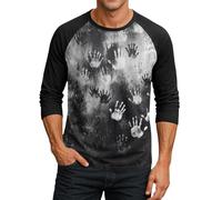 Camiseta Halloween Hombre Terrifier Disfraz Estampado Polo Cosplay Top Casual Talla Grande Ligero Zombie Holgado Ropa 2#Blanco 3XL