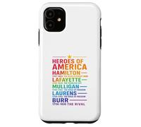 Camiseta Hamilton Revolution Legends Colorblast de Heroes of America Carcasa para iPhone 11
