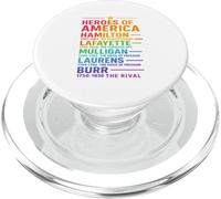 Camiseta Hamilton Revolution Legends Colorblast de Heroes of America PopSockets PopGrip para MagSafe