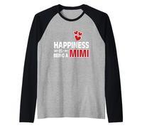 Camiseta Happiness Is Being a Mimi Camiseta Manga Raglan