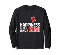 Camiseta Happiness Is Being a Mimi Manga Larga