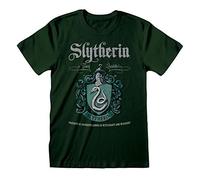 Camiseta Harry Potter Slytherin Crest Green para Hombre: XX Large