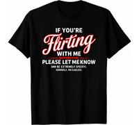 Camiseta ", házmelo saber si me estás flirteando" Estilo para hombres y mujeres, camiseta estampada de manga corta para el verano 2026, 180G