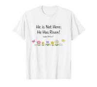 Camiseta He is Not Here; He Has Risen Camiseta