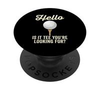 Camiseta Hello Is It, estás Buscando un Divertido Juego de Palabras de Golf para golfistas PopSockets PopGrip Adhesivo