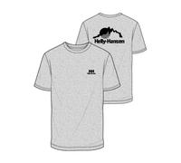 Helly Hansen Hombres Camiseta Nord Graphic, Grau Melange 3.0, S