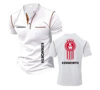 Camiseta Henley Secado Rápido Hombre Estilo Urbano K.e.NW.o.RT.h Camisetas Polo Gráficas De Manga Corta con Cuello Alto Cómodas Ideales para Fitness-BaiSe||x_l