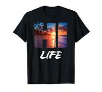 Camiseta HI Life Aloha, isla tropical de Hawái, vacaciones en Hawái Camiseta