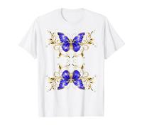 Camiseta Hippie Flower Power Kawaii con Flores Florales y Mariposas Rosas Camiseta gráfica económica, Hombre, Blanco, S