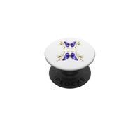 Camiseta Hippie Flower Power Kawaii con Flores Florales y Mariposas Rosas PopSockets PopGrip Adhesivo