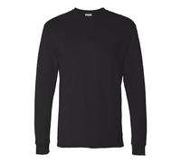 CAMISETA HN 5.2 OZ COMFORTSOFT L/S (NEGRO) (M)