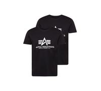Alpha Industries Basic T-Shirt 2 Pack Camisetas para hombres Talla S - Negro