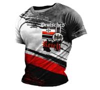Camiseta Hombre Blanca - Camiseta Xxl Hombre Camiseta de manga corta con cuello redondo informal cómoda y moderna con estampado de tanque alemán Tiger de la Segunda Guerra Mundial y Europa para hombre