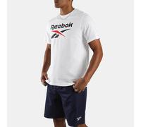 Reebok Bruno Big Logo Crew Neck SS tee Camiseta para Hombre, Blanco, XL