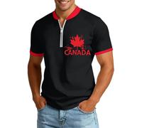 Camiseta Hombre Casual Camiseta De Manga Corta para Hombre con Estampado Gráfico Patriótico De La Hoja Arce Canadá Informal Mezcla Suave Y Cómoda para El Día A Día Y Fiesta