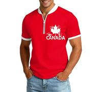 Camiseta Hombre Casual Camiseta De Manga Corta para Hombre con Estampado Gráfico Patriótico De La Hoja Arce Canadá Informal Mezcla Suave Y Cómoda para El Día A Día Y Fiesta