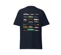 Camiseta Hombre Coches Legendarios De Cine Y Series Retro Ochenta Pop Art Y Humor