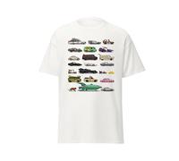 Camiseta Hombre Coches Legendarios De Cine Y Series Retro Ochenta Pop Art Y Humor