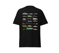 Camiseta Hombre Coches Legendarios De Cine Y Series Retro Ochenta Pop Art Y Humor