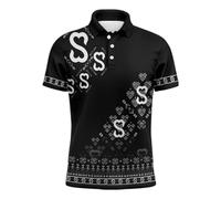 Camiseta Hombre Conmemorativo Tailandés Tradicional Impreso Oficial Llegada Asia Sudeste Este Alto Casual Cómodo para Diario, E-Grey, L