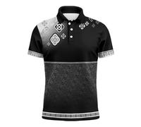 Camiseta Hombre Conmemorativo Tailandés Tradicional Impreso Oficial Llegada Asia Sudeste Este Alto Casual Cómodo para Diario, D-le negro, XS