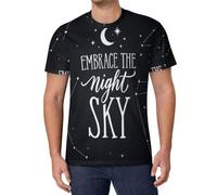 Camiseta Hombre Diseño 3D Arte del Universo Manga Corta Verano