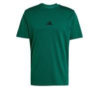 adidas Hombre Essentials Small Logo Single Jersey Shirt, White/Black, XL