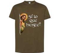 Camiseta Hombre Humor, Camiseta Manga Corta Humor, Camiseta Hombre, Regalo Hombre, Camiseta Jesus lo Sabe, Humor, Camiseta Manga Corta, Regalo Original