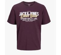 Jack & Jones Camiseta de cuello redondo para hombre JJELOGO tee SS O-Neck – Regular Fit, Negro, S