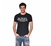 Camiseta Hombre Life, Camiseta Hombre 100% Algodón, Slim Fit & Cuello Redondo, Negro , XL
