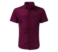 Camiseta Hombre Manga Corta, Camisa Hombre Oversize, Button Sleeve Business Solid Casual Men's Affairs Down Men Shirts Tshirt T-Shirt Homem T-Shirt Masculina