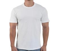 Camiseta Hombre Men Women T-Shirt Cotton Short Sleeved T Shirts O Neck Solid Color tee Black White Breathable Clothing Couple Tops(White,M)