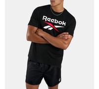 Reebok Bruno Big Logo Crew Neck SS tee Camiseta para Hombre, Negro, L