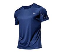 Camiseta Hombre Oversize, Camisa Hombre Vaquera, Deportiva Manga Corta para Seda Helada Holgada Secado RáPido para Fitness Media Manga Informal Y Transpirable Tshirt T-Shirt Masculina T Shirt