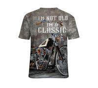 Camiseta Hombre Pascua Jesús Cruz Estampado Casual Manga Corta Cuello Redondo Alto Religioso, E-Ejército Verde, XL