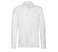 Camiseta Hombre Polo Premium Manga Larga 100% Algodón Fruit of the Loom