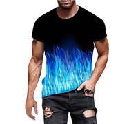 Camiseta Hombre Regular tee con Cuello Redondo De Manga Corta Casual T Shirt Cuello Redondo Disponible En Muchas Variantes De Colora