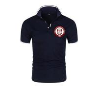 Camiseta Hombre The University of Chicago, Camiseta de Cuello en V con Estampado, Ropa de Trabajo Verano para Ocio al Aire Libre(Black,4XL)