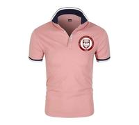 Camiseta Hombre The University of Chicago, Camiseta de Cuello en V con Estampado, Ropa de Trabajo Verano para Ocio al Aire Libre(Pink,4XL)