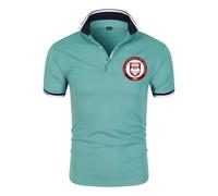 Camiseta Hombre The University of Chicago, Camiseta de Cuello en V con Estampado, Ropa de Trabajo Verano para Ocio al Aire Libre(Green,4XL)