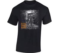 Camiseta: Home Sweet Home - Regalo para Cazador - T-Shirt Caza - Verraco Trabajo Bosque Animal Salvajina Jager Hunter - Shirt Camisa Hombre-s y Mujer-es Ciervo Tshirt (Negro XXL)