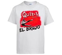 Camiseta Homenaje a Quini El Brujo del fútbol - Blanco, XL