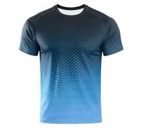 Camiseta Homme dégradé, col rond, estilo moderno décontracté, idéal au quotidien à superposer., Negro2, XL