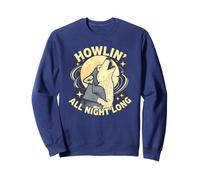 Camiseta Howlin Long Wolf Lover Night Animal Sudadera