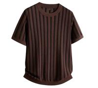 Camiseta Hueca de Malla para Hombre, Transpirable traslúcida Urbana Wine Red Mediano