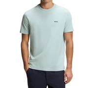 BOSS Camiseta de algodón elástico con detalle de logo - StyleTee, 50506373 Celeste S