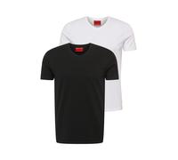 HUGO Camiseta 'Hugo' negro / blanco, Talla S
