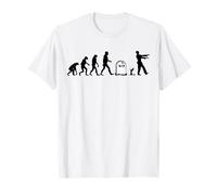 Camiseta Human to Zombie Evolution Camiseta