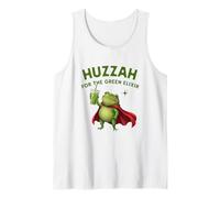 Camiseta Huzzah For The Green Elixir Frog Matcha Ironic Fantasy Camiseta sin Mangas